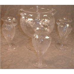 Vase SET Pairpoint Steuben Hawkes Cut Glass #923230