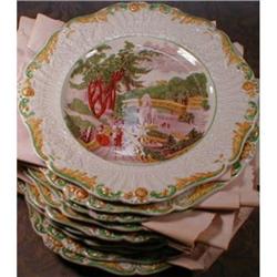 RIDGWAY Catskill Moss FAIRMOUNT Gardens PLATES #923234