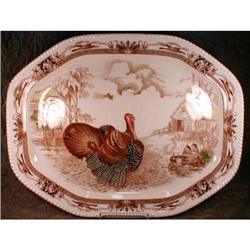 BARNYARD King PLATTER Johnson Brothers TURKEY #923251