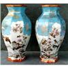 Image 1 : NIPPON Vases PAIR H.P. 19th C Antique LARGE #923254