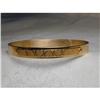 Image 1 : Estate 14K YG Gold Heart Solid Gold Bangle Cuff #923315