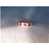 Estate 14K YG Ruby Baguette Diamond Band Ring #923573
