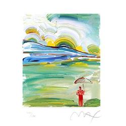 RARE! PETER MAX UMBRELLA MAN HAND SIGNED Ltd ED #923630