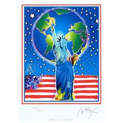 RARE! FAB PETER MAX PEACE ON EARTH HAND SIGNED! #923631