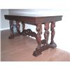 Image 1 : Mahogany Lion Head Library Table  #933130