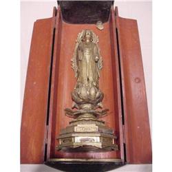 705 18th Century Buddha and Case #933141