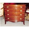 Image 1 : 4001 - Mahogany Serpentine Bow Front Chest With #933180