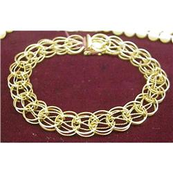 1940 Gold Link Bracelet  #933391