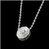  PLATINUM  NECKLACE  DIAMOND SLIDE  Pendant #933464