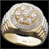 Gents 14K Gold Ring 7 Diamonds 1.50 CTS!! #933467