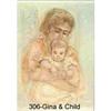 Gina & Child  lithograph  by Edna Hibel #933513
