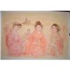 Japanese Geisha Girls lithograph  by Edna Hibel #933514