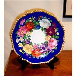 Vienna porcelain plate with floral decoration #933544