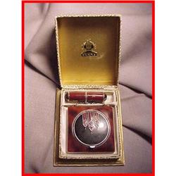 Art Deco Moderne Evans Compact Original Box #933728
