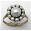 Image 1 : 14Kt Gold Victorian Pearl Ring. #933985