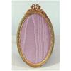 Image 1 : Oval Bronze Dore Picture Frame with Bow Crest #934004