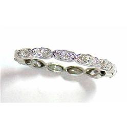 1950s Platinum Band with Diamonds #934043