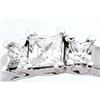 Image 1 : DIAMOND engagement PRINCESS CUT 3 STONE RING #934203
