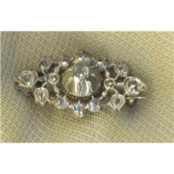 Mid 18th century French rose cut diamond brooch #934271