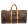 Image 1 : Louis Vuitton Monogram Toile Canvas Keepall 55 Duffel Bag
