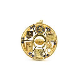 Gold/Sapphire Pendant