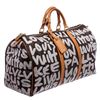 Image 2 : Louis Vuitton Monogram Toile Canvas Graffitti Keepall 50 Duffel Bag