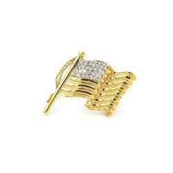 Gold/Diamond Brooch