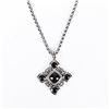 Image 1 : David Yurman Onyx/Diamond Necklace