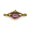Image 2 : Victorian Gold/Glass Brooch