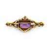 Image 2 : Victorian Gold/Glass Brooch