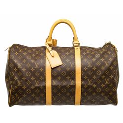 Louis Vuitton Monogram Toile Canvas Keepall 50 Duffel Bag