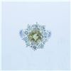 Image 3 : 3.00 ctw Citrine and Diamond Ring - 14KT White Gold