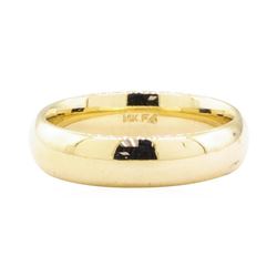 6mm Mens' Half Dome Polished Band - 14KT Yellow Gold