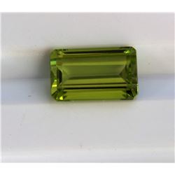 2.19ct Emerald Shape Burma Peridot  Dimensions 9.2x5.6x4