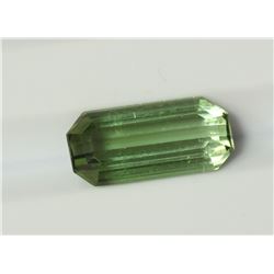 2.04ct baguette shape Green Tourmaline Dimension 11.1x5.4x4