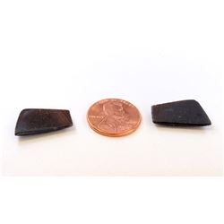 17.20ct Natural Sapphire Slice  Match Pair