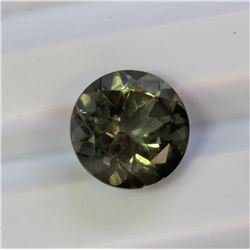 2.86ct Round Shape Green tourmaline Dimension 9x5.7