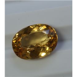 3.59ct Oval Shape Imperial Topaz Dimension 10.9x8.2x5.3