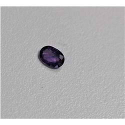0.74ct Oval Shape Purple Sapphire Dimension 7x5.8x2