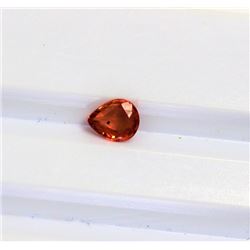 0.44ct Pear Shape Orange Sapphire Dimension 6x2