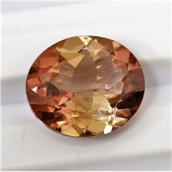 7.52ct Oval Shape Brown tourmaline  Dimension 14x12.1x6.9