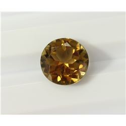 2.57ct Round shape Green Brown Tourmaline Dimension 9.1x5.3