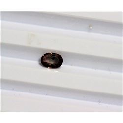 1.17CT Oval shape Oranghe Sapphire Dimension 7.2x5.2x3