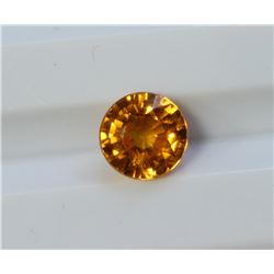 1.45ct Round Shape Orange Sapphire Dimension 6.1x4.3