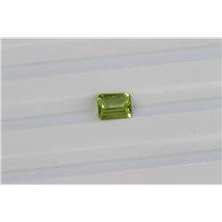 1.10ct Emerald Shape Burma Peridot  Dimensions 6.9X5.5X3.1