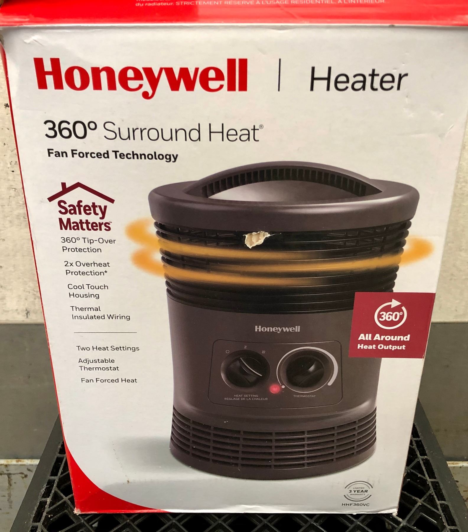 HONEYWELL 360 DEGREE SPACE HEATER