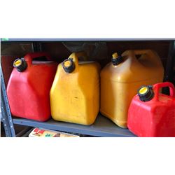 GR OF 4 JERRY CANS - DIESEL & GAS