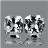 Image 1 : Natural Diamond White Aquamarine Pair 6.50 MM - FL