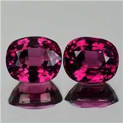 Natural AAA Raspberry Pink Rhodolite Garnet Pair - FL
