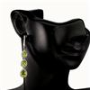 Image 2 : Natural Untreated Pear Green Peridot Earrings